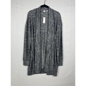 Gap Women’s Open Cocoon Cardigan Dark Gray Marled Softspun Loungewear XL NWT